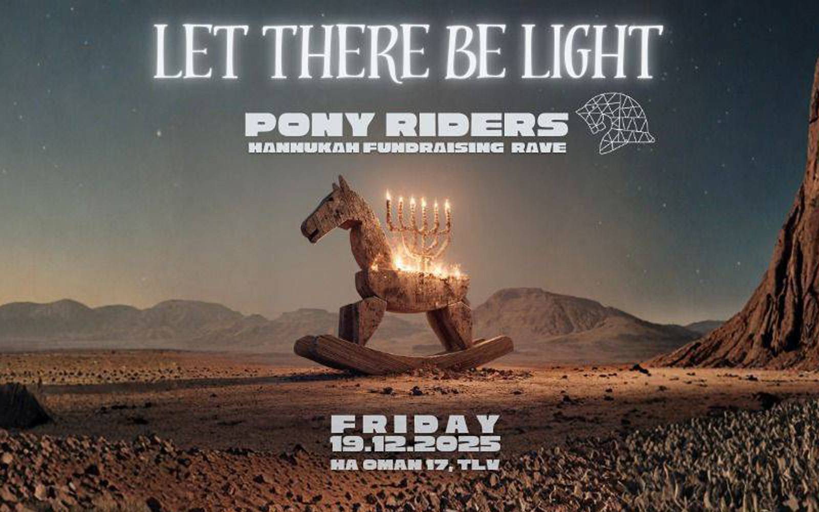 Pony riders - Let There Be Light Hanukkah Fundraising Rave