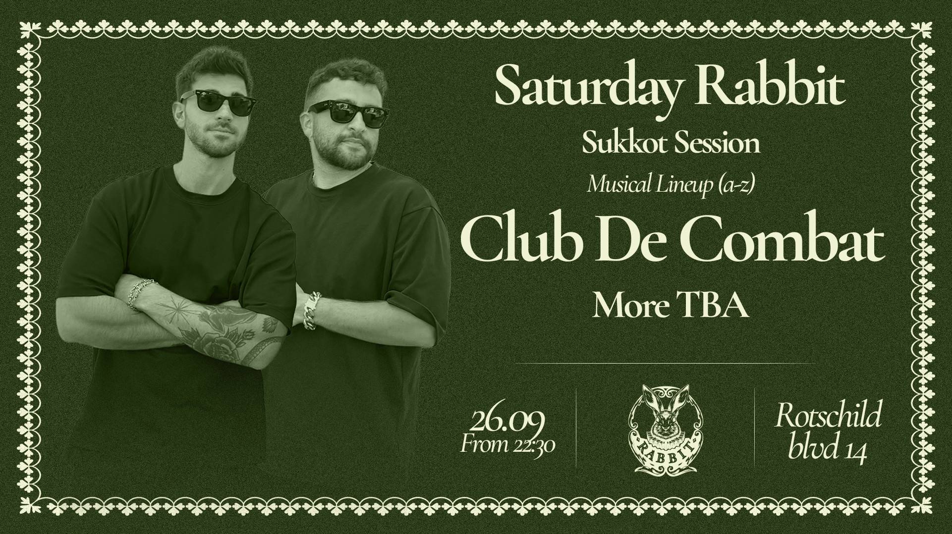 CLUB DE COMBAT SUKKOT // RABBIT 26.9